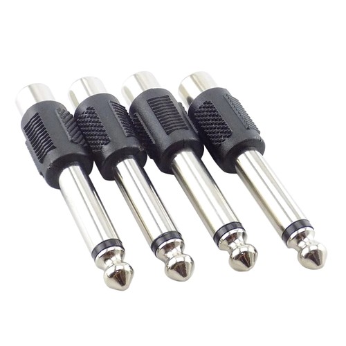 6.35mm to AV 6.5mm to RCA Female Jack Adapter Connector for Microphone - Afbeelding 1 van 8