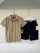 Eddie Bauer Toddler Size 6 2pc Set Button Down Shirt NWT 62.00