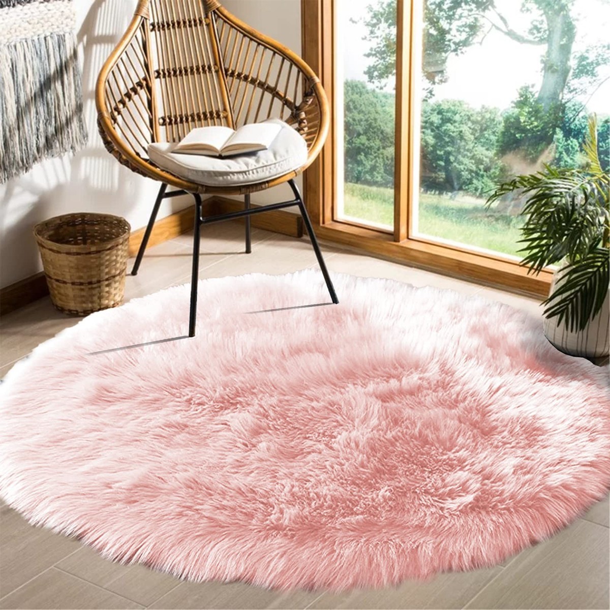 Pink Rug Ruggable For Nursery CPDD Fluffy Bedroom Rug Plush Fuzzy