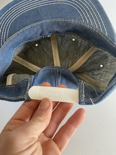 Vintage lotto 2 denim snapback camionista cappello berretto patch marca K Purina Chows USA - Foto 6 di 6