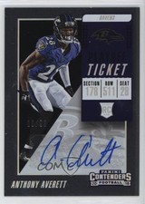 2018 Panini Contenders Playoff Ticket 6/99 Anthony Averett #277 Auto 1kn1