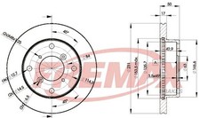 Bremsscheiben für Justy II MS Suzuki Alto IV EF Sh410 Swift Cabrio Sf413 89-05