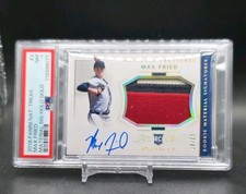 2018 Panini National Treasures - Rookie RC Auto Max Fried /25 RC PSA 7