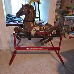Vintage Hedstrom Spring Rocking Horse Toy Made In USA EUC