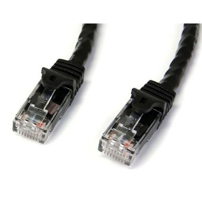 StarTech N6PATCH3BK 3ft CAT6 Ethernet Cable Black Gigabit 100W PoE