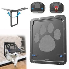 Pet Large Dog Lockable Flap Door Magnetic Lock Door Gate Frame for Screen Window