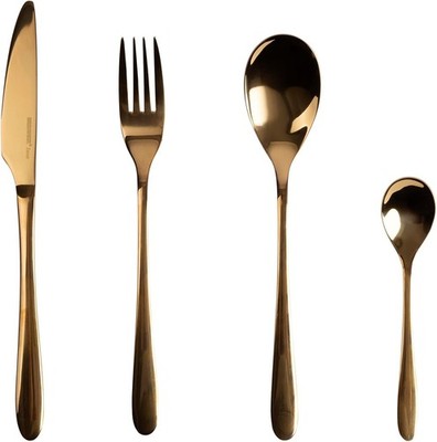 BERGNER BG-45246-CP Besteckset, Edelstahl, Schwarz