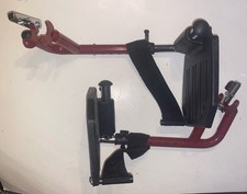 Economy Footrest for Standard Wheelchairs Transport Chair Composite PH-SF Red Z