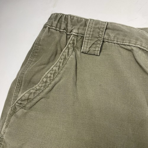 Carhartt Men's Olive Green Cargo Hiking Shorts 10" Inseam Canvas Utility Size 42 - Picture 7 of 15