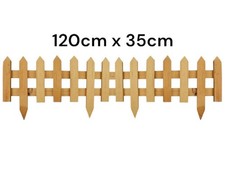 2pcs Garden fence, Garden Wooden Short Fence,Tree Fence, 60.5 x 34.5cm
