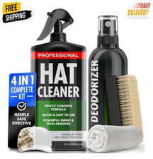 4-in-1 Professional Hat Cleaning Kit - Removes Dirt and Stains, Gentle Hat Clean