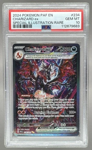 112679683 Charizard ex 2024 Pokemon Paldean Fates #234 SIR PSA 10