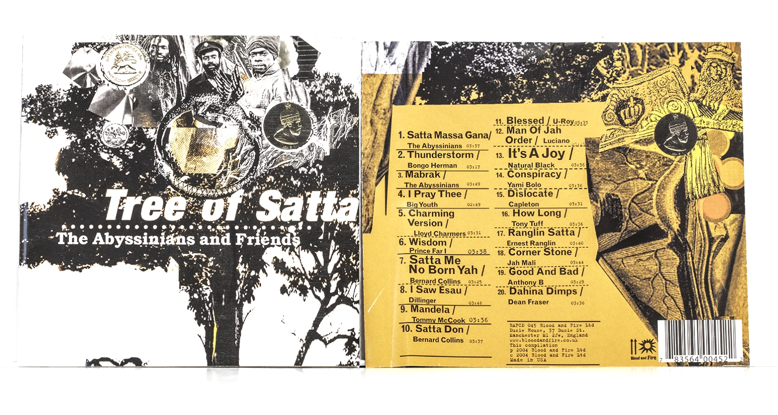 THE ABYSSINIANS & FRIENDS:TREE OF SATTA VOL. 1 (VARIOUS) BLOOD&FIRE(UK) CD / VG+ - product detail image 1