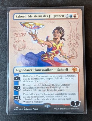 MTG | Saheeli, Meisterin des Filigranen | NM | DE | BRO 0294 | Borderless 