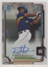 2015 Bowman Chrome Prospects Refractor /499 Teoscar Hernandez #BCAP-TH Auto 3b3