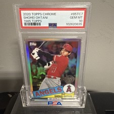 Topps 2020 Chrome 1985 Topps Shohei Ohtani Angels PSA 10 Insert 85TC-7 GEM MT10
