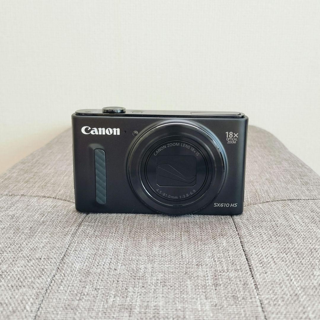 Canon PowerShot SX610 HS Black 20.2 MP Digital Camera Box