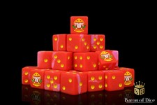 Cave Monsters 16mm Würfel 25 eckig Warhammer 40k Baron of Dice alternativ Squig