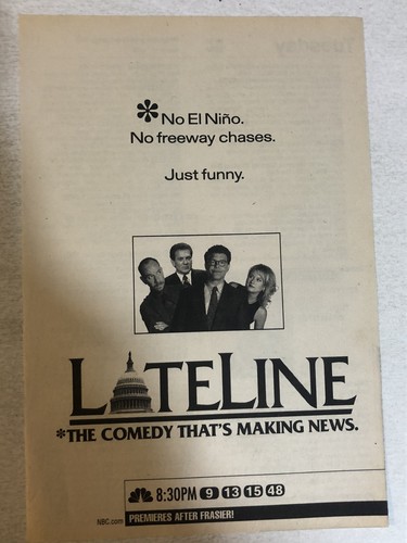 Lateline TV Serie Al Franken Vintage Printanzeige TPA22