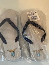 Macron Lazio Rom Badeschuhe, Flip Flops, Zehentrenner weiß 41 / neu