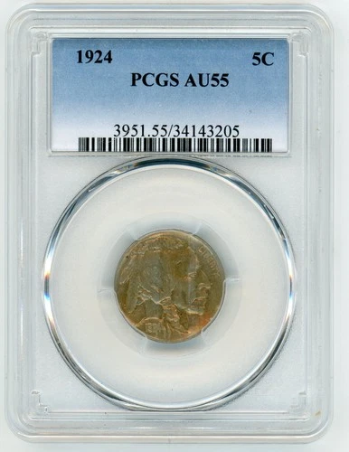 1924 BUFFALO NICKEL PCGS AU55