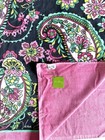 Vera Bradley Petal Paisley Pink Navy Beach Towel Rare Retired 2014 NWT — photo 2
