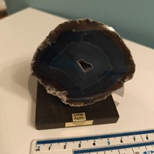 Brazilian Blue Agate Geode - Polished - 6cm x 5cm x 6cm 248g