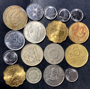 Old URUGUAY/PARAGUAY Coin Lot - 1909-PRESENT - 17 Excellent Coins - Lot U22