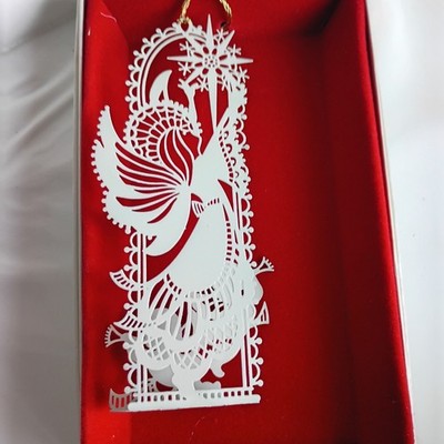winterlace by tamerlane Ornament Angel Metallic White