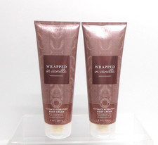 Bath Body Works Wrapped in Vanilla Body Cream Lot 2 Tubes 8 oz.