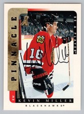 Kevin Miller Pinnacle Be A Player 1996-97 On Card Autograph #165