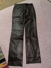 Vintage 90s Michael Hoban North Beach Leather Brown  Chocolate Lover  Pants Sz 4