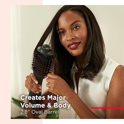 REVLON One-Step Volumizer Enhanced 1.0 Hair Dryer and Hot Air Brush Now - Black - Picture 2 of 5