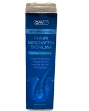 NIB DAVV 5% Minoxidil Hair Growth Serum Unique Formula 60 ml NEW Men Free S&H