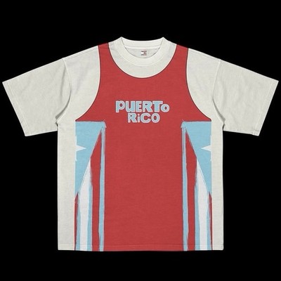 新品　BAD BUNNY Tシャツ 94 PUERTO RICO Lサイズ BAD BUNNY MERCH “BENITO 94 BASKETBALL JERSEY” T-SHIRT | eBay