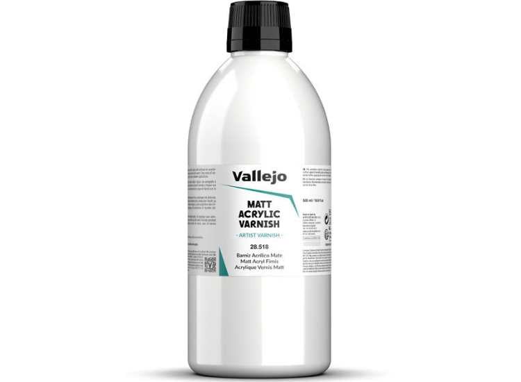 Vallejo 28518 500ml Liquid Acrylic Varnish Matt - 500ml