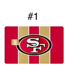 Pick Any 2 San Francisco 49ers Premium Print Bank Card Skin Decals Small Chip