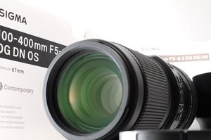 Sigma 100-400 mm F/5-6.3 DG DN OS obiettivo contemporaneo attacco Sony E con scatola - quasi come nuovo -