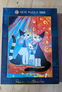 Heye Puzzle 1000 Teile Rosina Wachtmeister Katzenmotiv (3 Motive abgebildet)