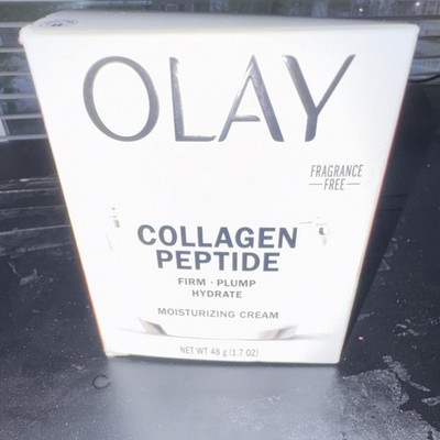 Olay Collagen Peptide Moisturizer Cream Fragrance-Free Firming Hydrating 1.7 oz