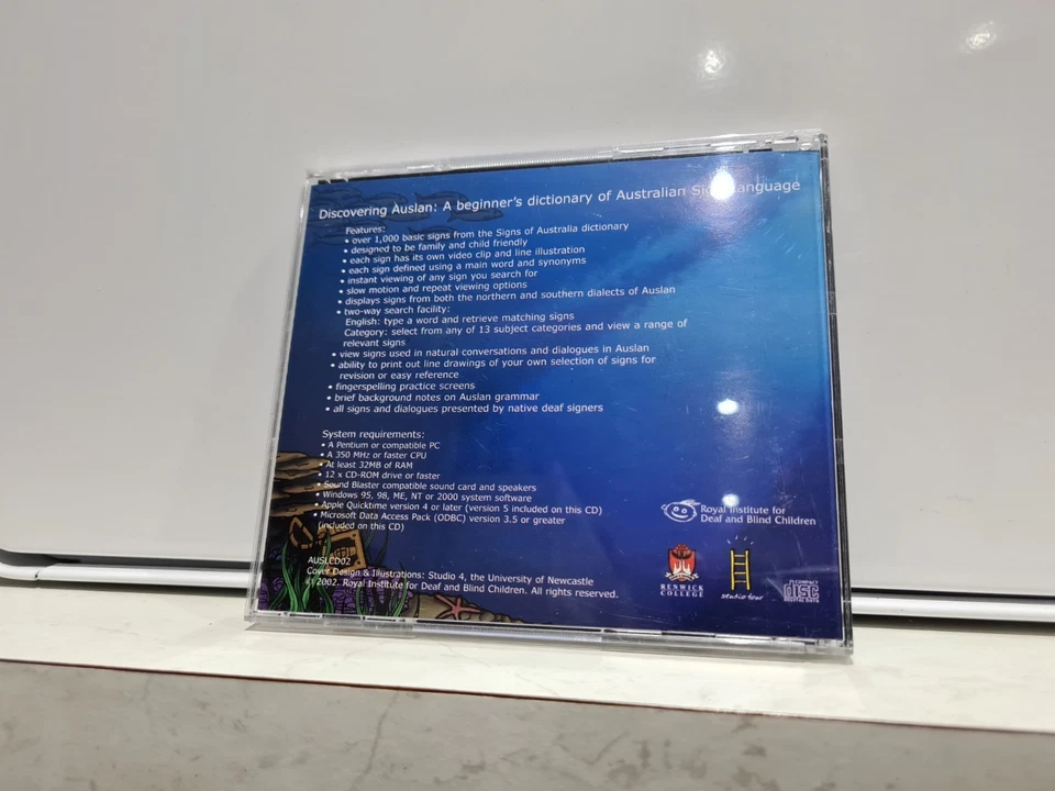 Discovering Auslan: Beginner's Dictionary Sign Language CD-Rom Retro PC 2002 - Image 3 of 4