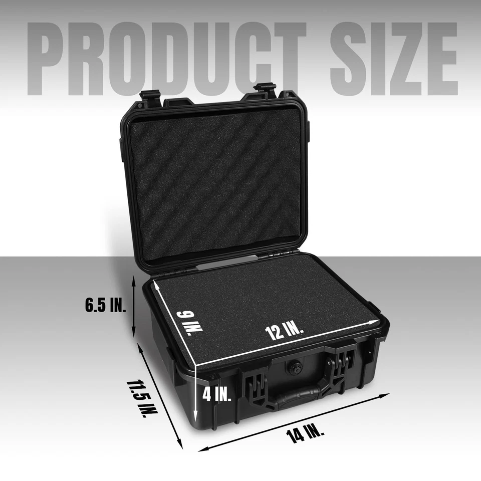 Estuche Rígido, 13.6X11.4X6 Pulgadas Portátil Impermeable Protector Cámara Cas... Foto 2 de 4