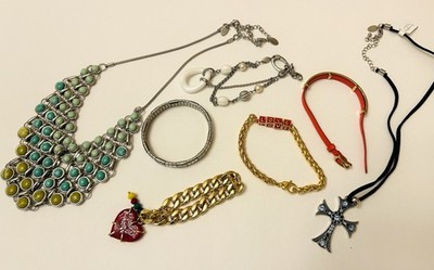Stella Dot Leather Bracelet Fossil Lia Sophia Milor Lot