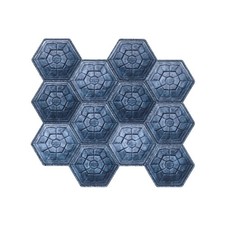Mosaicowall Navy Blue Hexagon Peel and Stick Tile Sticker Backsplash Tiles