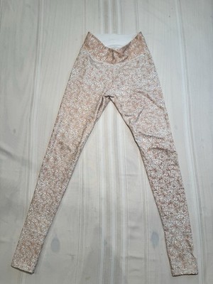 Super Fly Honey Women's Pole Leggings S Spider Web White Ivory 