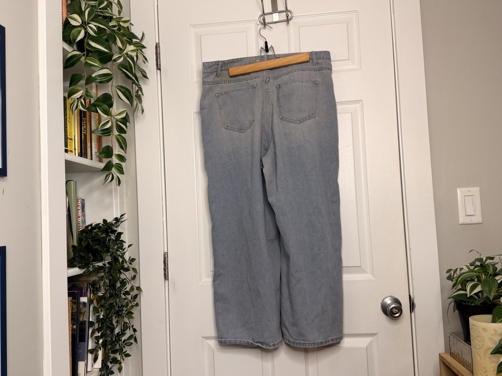 Cider Light Blue Denim Patchwork Distressed Jeans… - image 3