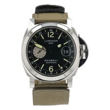 Panerai Luminor GMT Stainless Steel Black Dial 44mm Automatic Mens PAM00088