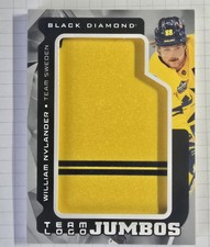 2025-26 TEAM LOGO JUMBO black diamond WILLIAM NYLANDER - TEAM SWEDEN MINT 