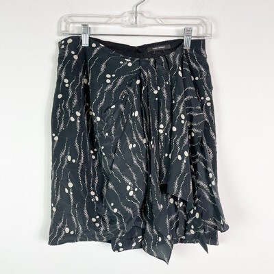 Isabel Marant NWOT Black Ixori Printed Mini Skirt Size 38