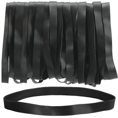 Large Rubber Bands Heavy Duty 30PCS Size #107 Black Elastic Long Rubber Bands